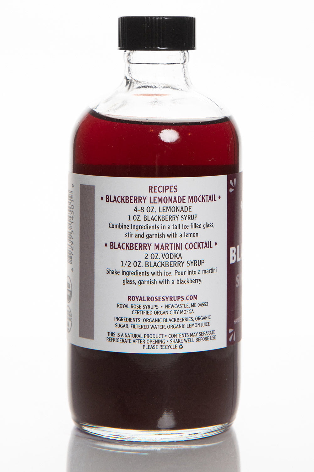 Blackberry Organic Simple Syrup