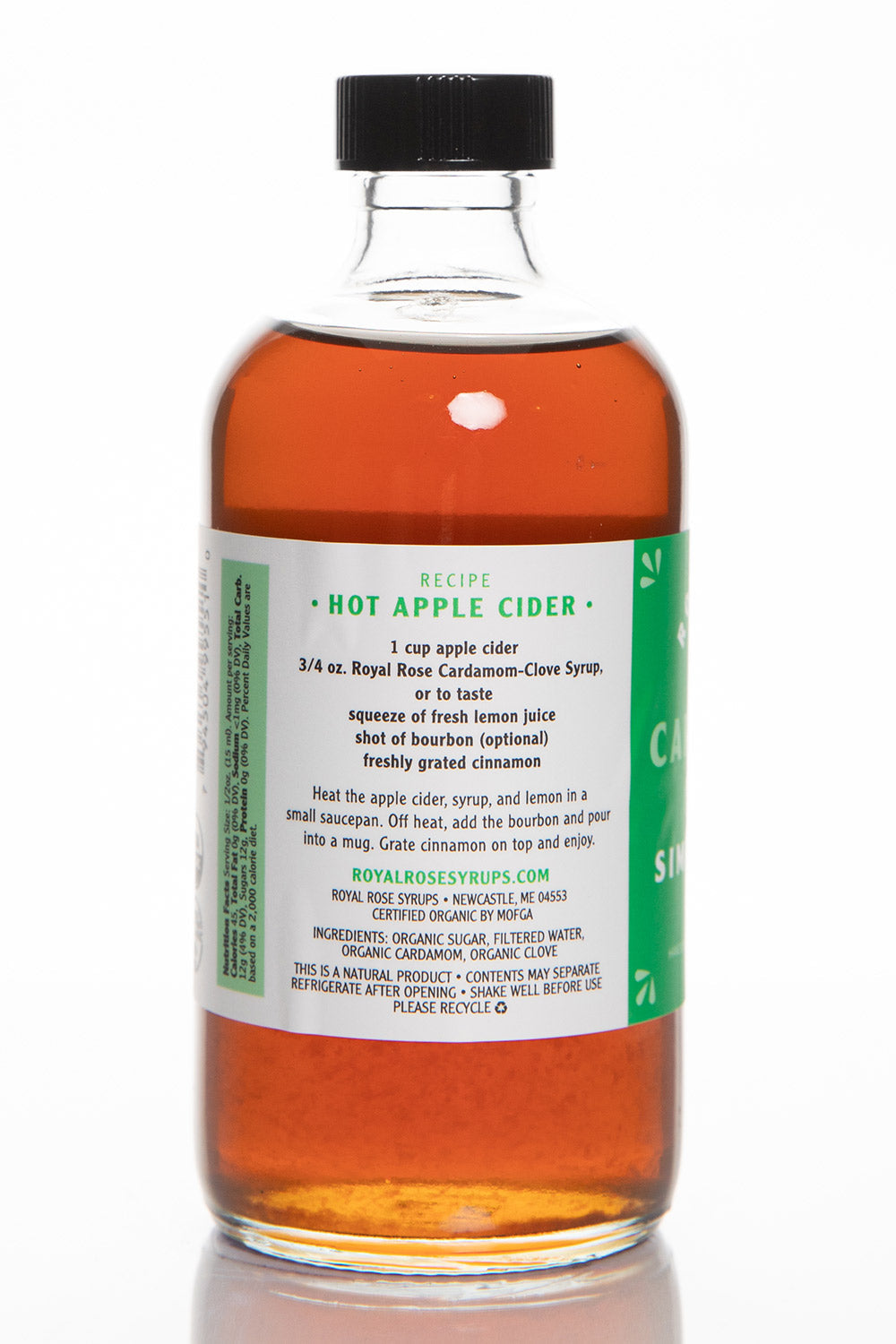 Cardamom Clove Organic Simple Syrup