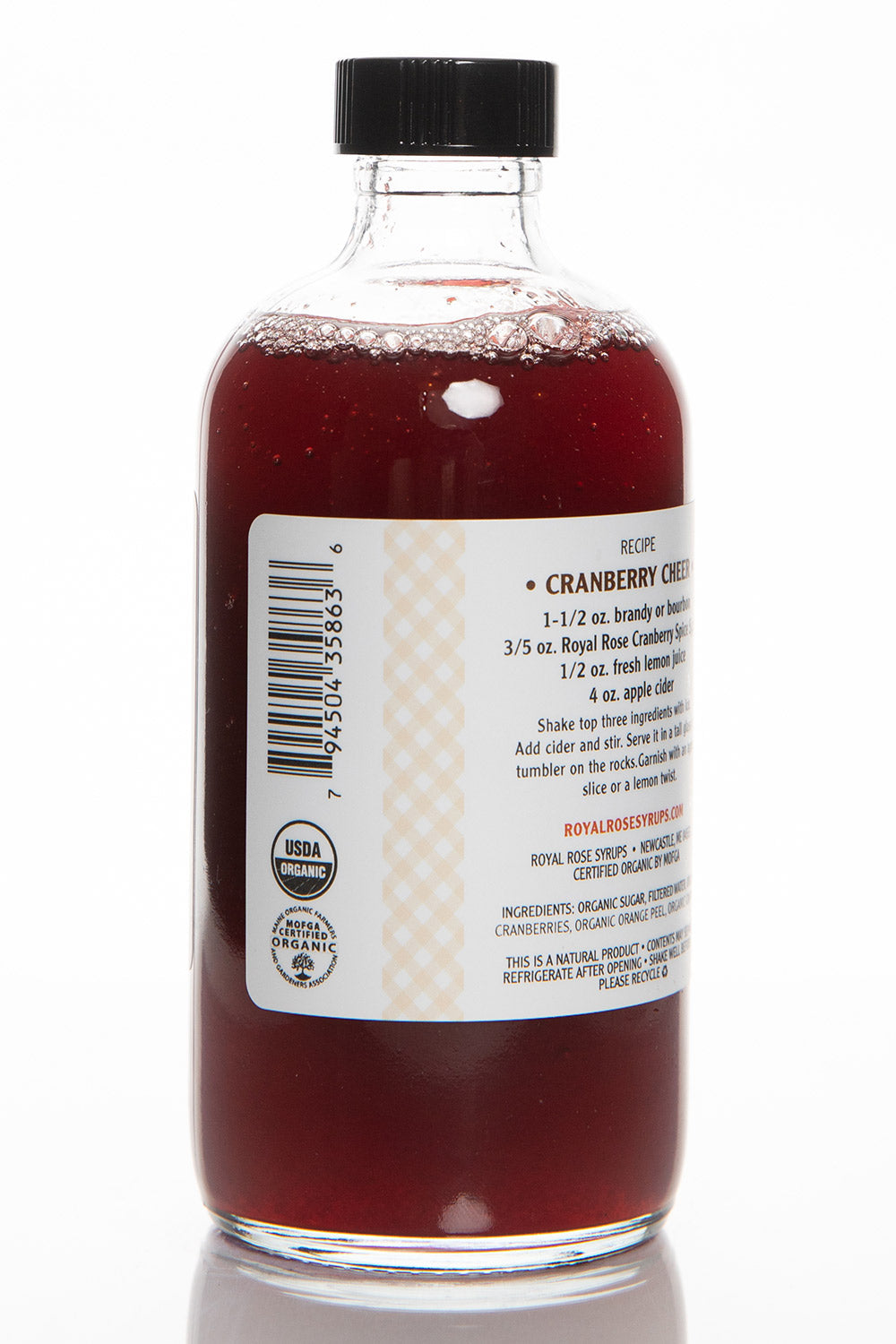 Cranberry Spice Organic Simple Syrup