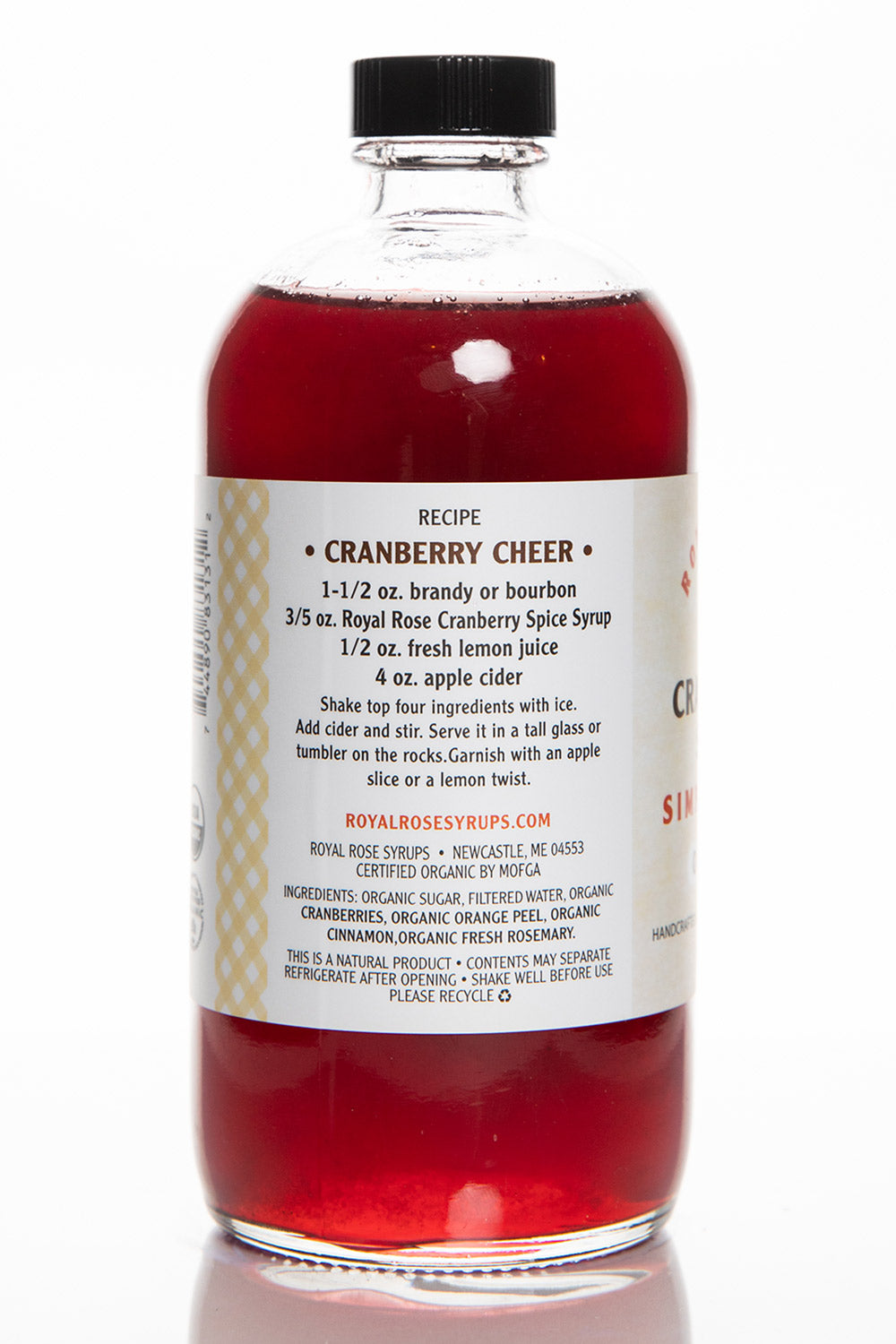 Cranberry Spice Organic Simple Syrup
