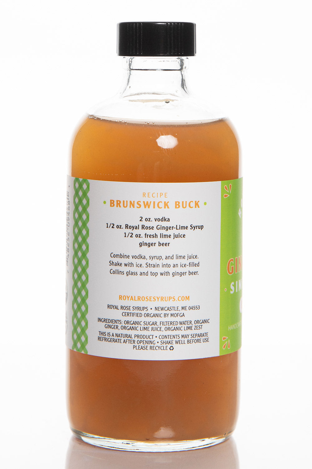 Ginger Lime Organic Simple Syrup