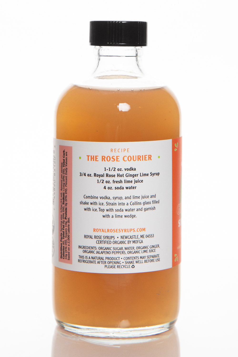 Hot Ginger Lime Organic Simple Syrup