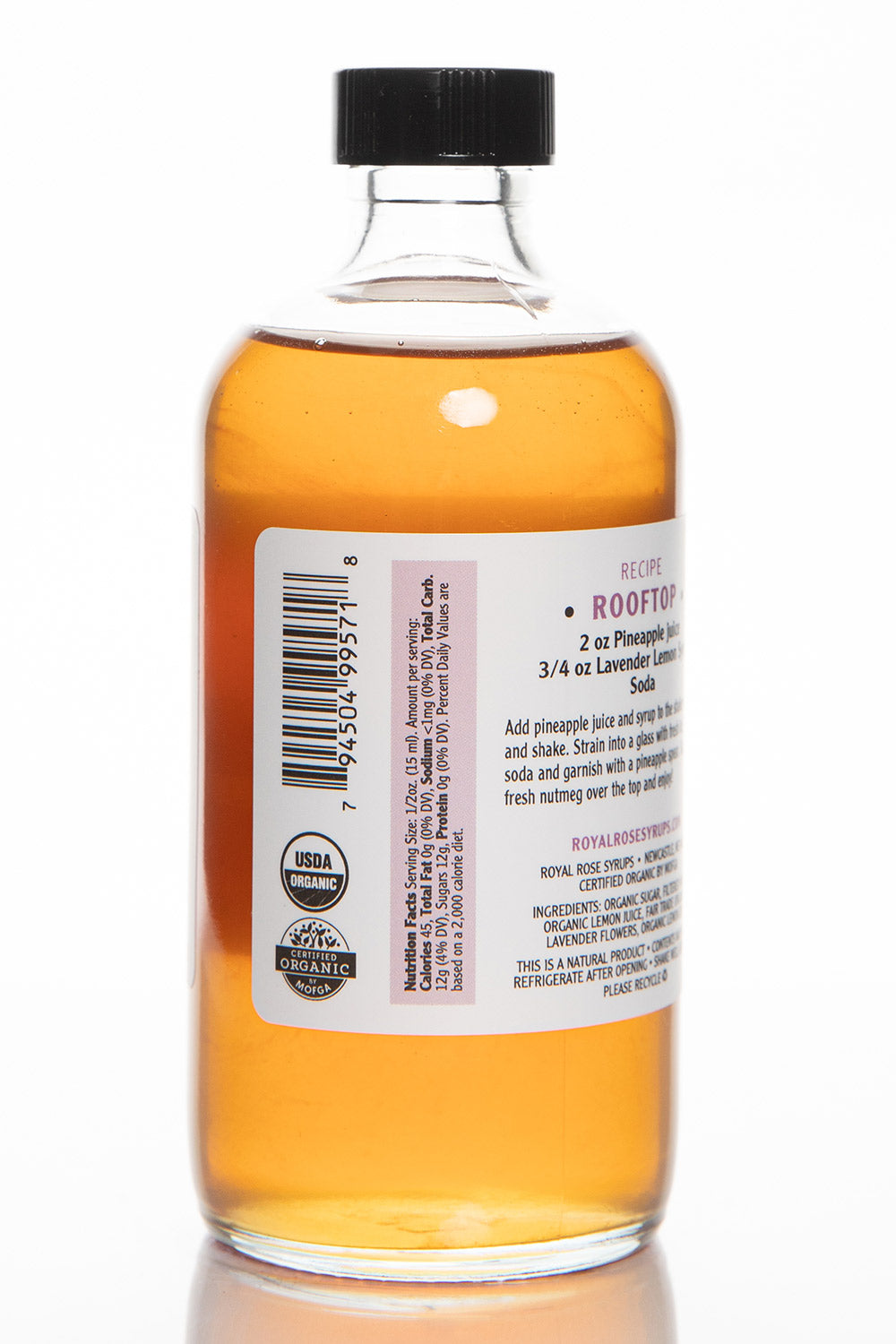 Lavender Lemon Organic Simple Syrup