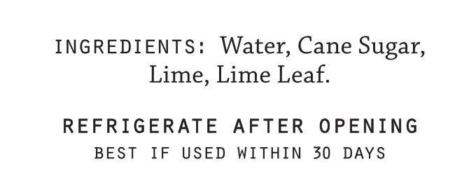 Lime Cordial