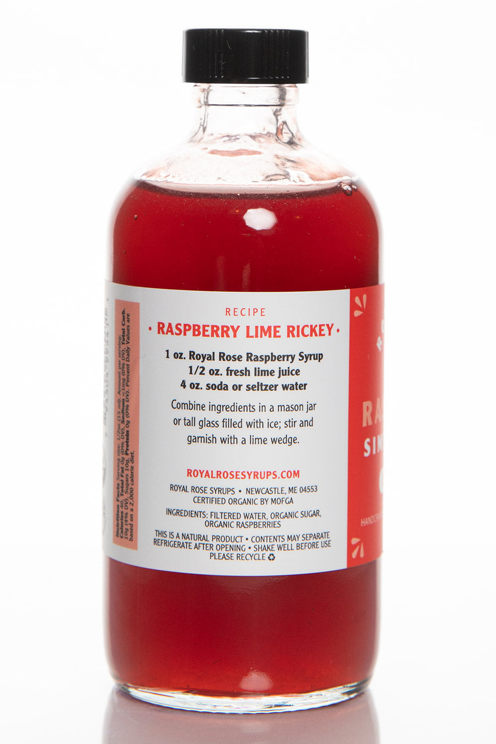 Raspberry Organic Simple Syrup