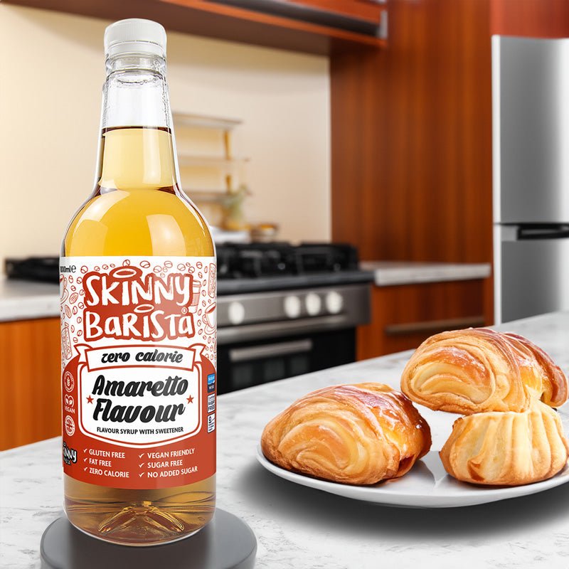Amaretto Barista Zero Calorie Sugar Free Skinny Coffee Syrup - 1 Litre