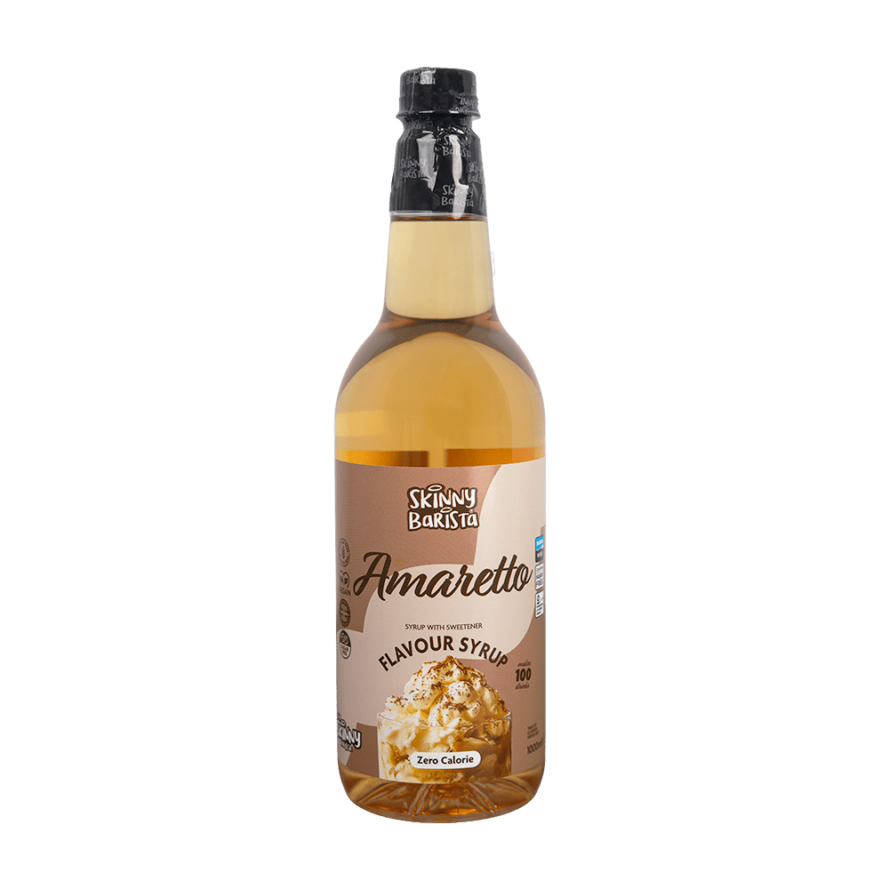 Amaretto Barista Zero Calorie Sugar Free Skinny Coffee Syrup - 1 Litre
