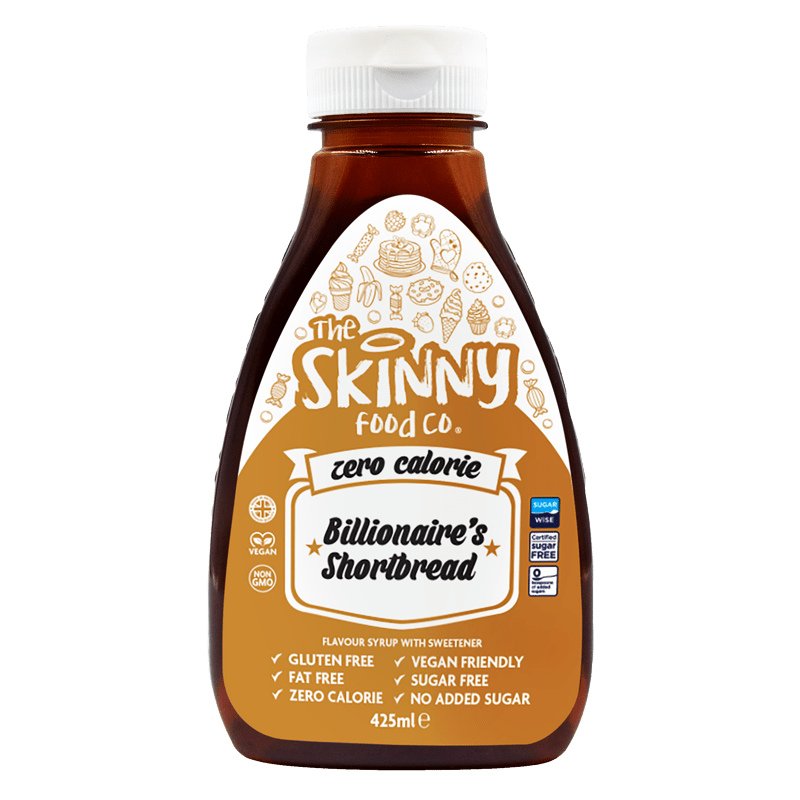 Billionaire Shortbread Flavour Zero Calorie Sugar Free Skinny Syrup - 425ml