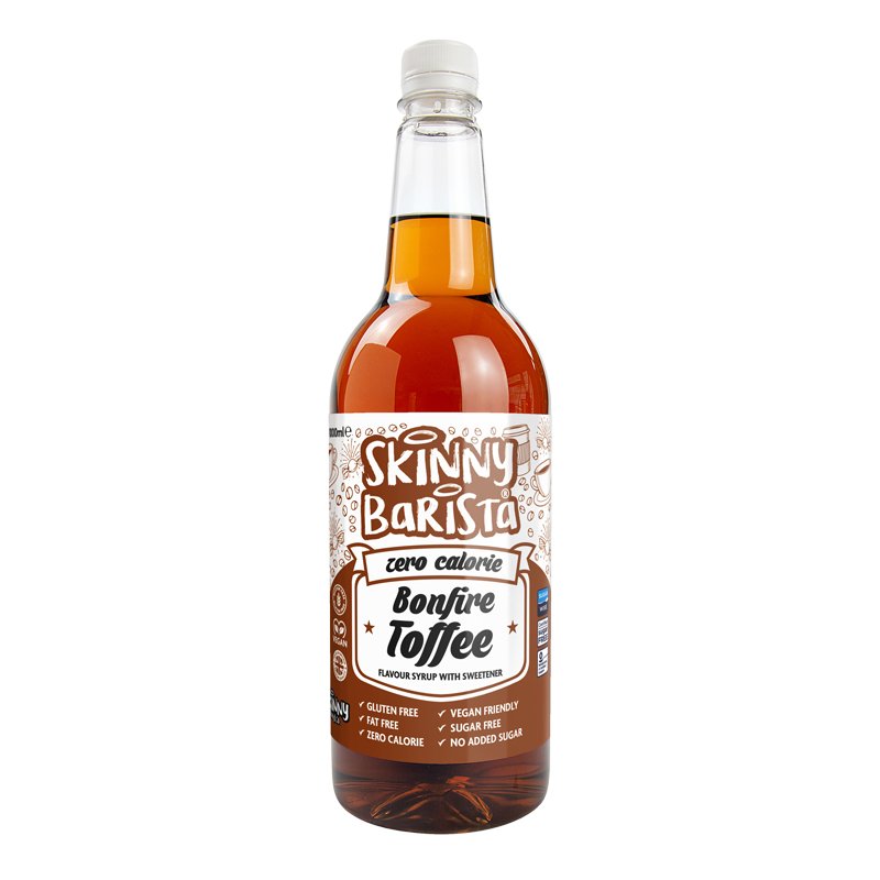 Bonfire Toffee Syrup - Zero Calorie Sugar Free Skinny Coffee - 1 Litre