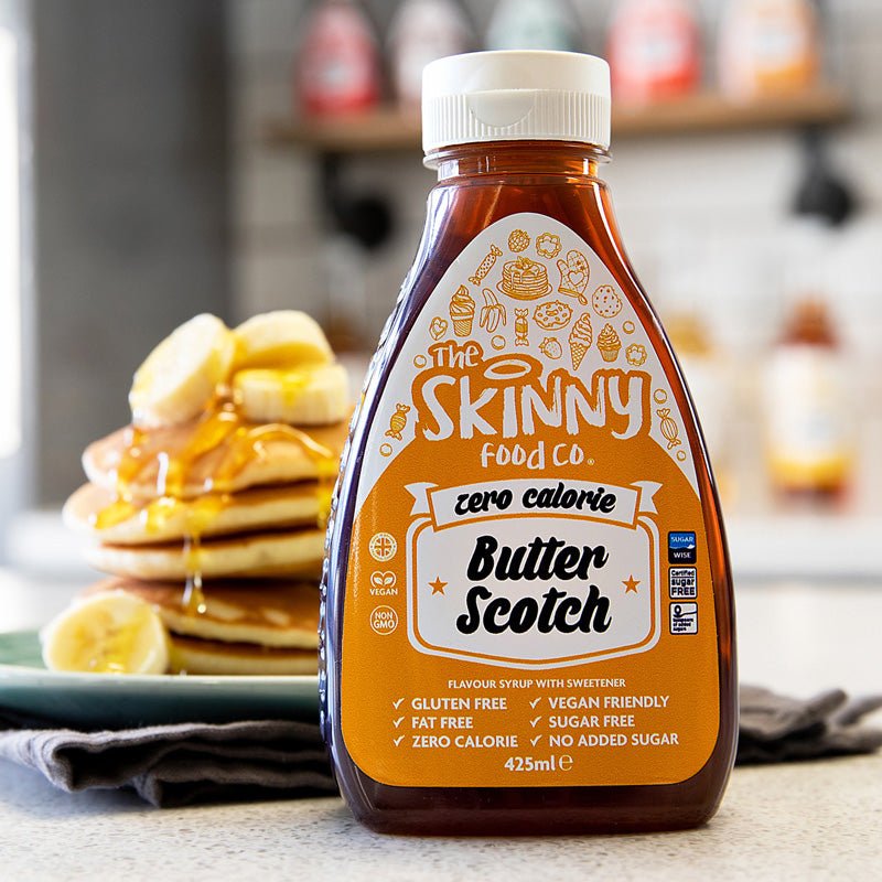 Butterscotch Flavour Sauce - Zero Calorie Sugar Free Skinny Syrup - 425ml