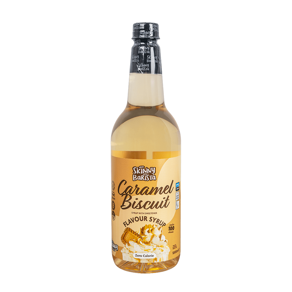 Caramel Biscuit Flavour Barista Zero Calorie Sugar Free Skinny Coffee Syrup - 1 Litre