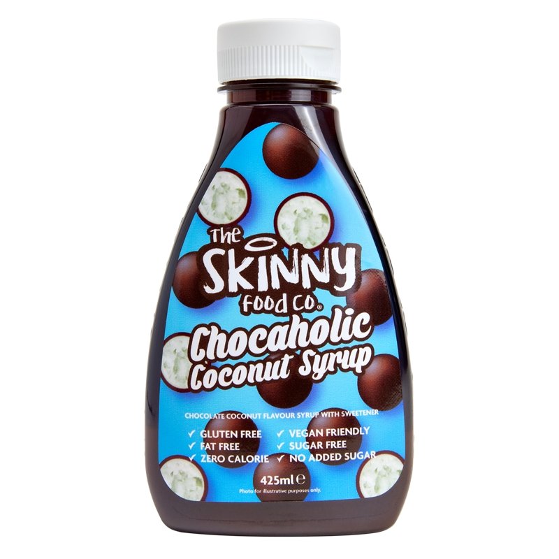 (Clearance, Past Best Before, May 25) Chocolate and Coconut Flavour Syrup - Zero Calorie - 425ml