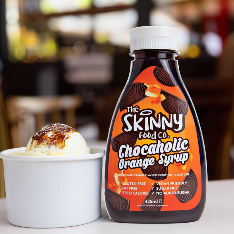 (Clearance, Past Best Before, June 25) Chocaholic Chocolate Orange Flavour Syrup - Low Calorie - 425ml