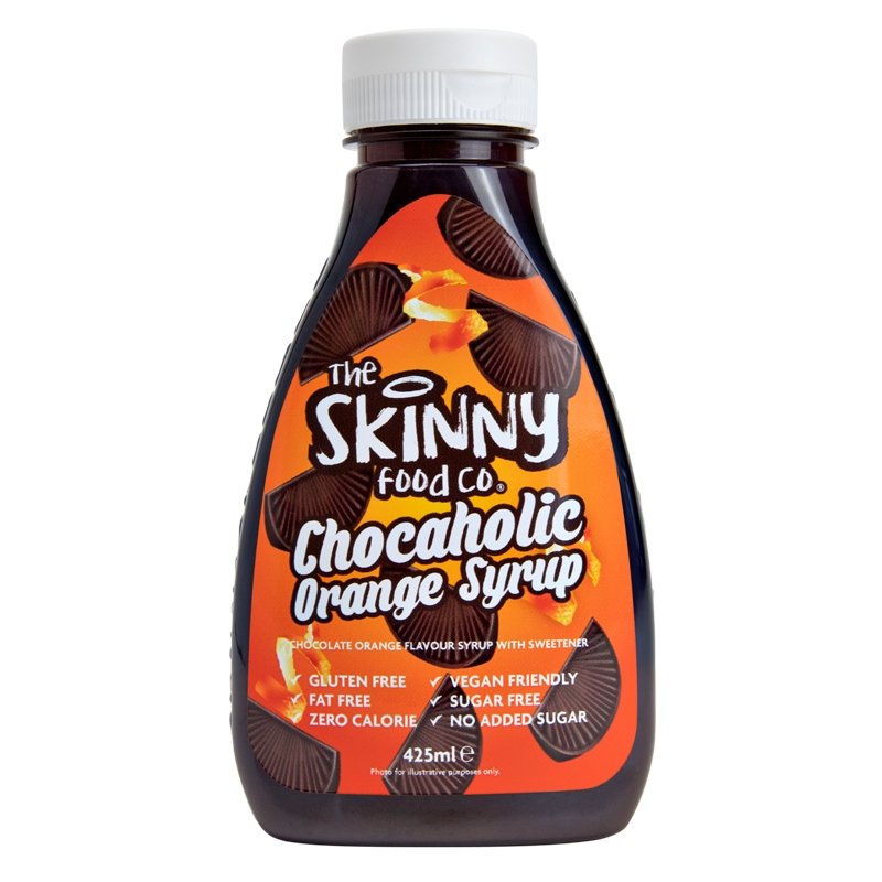 (Clearance, Past Best Before, June 25) Chocaholic Chocolate Orange Flavour Syrup - Low Calorie - 425ml