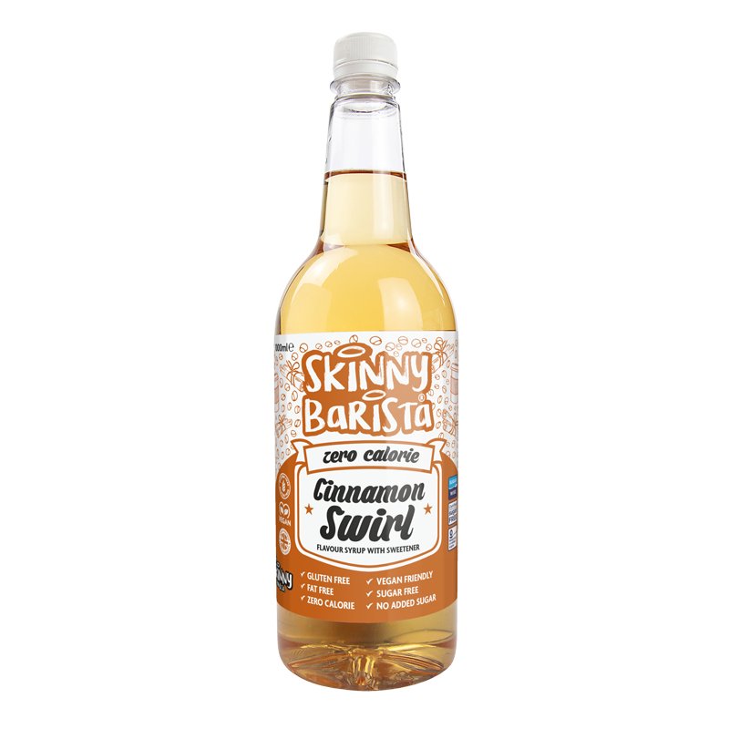 Cinnamon Flavour Syrup - Cinnamon Swirl  Skinny Coffee Syrup - 1 Litre