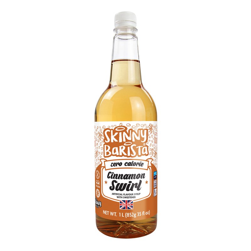 Cinnamon Flavour Syrup - Cinnamon Swirl  Skinny Coffee Syrup - 1 Litre US