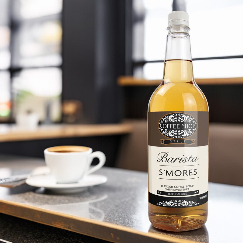 Coffee Shop S'mores Coffee Syrup - Zero Calorie Sugar Free - 1 Litre US