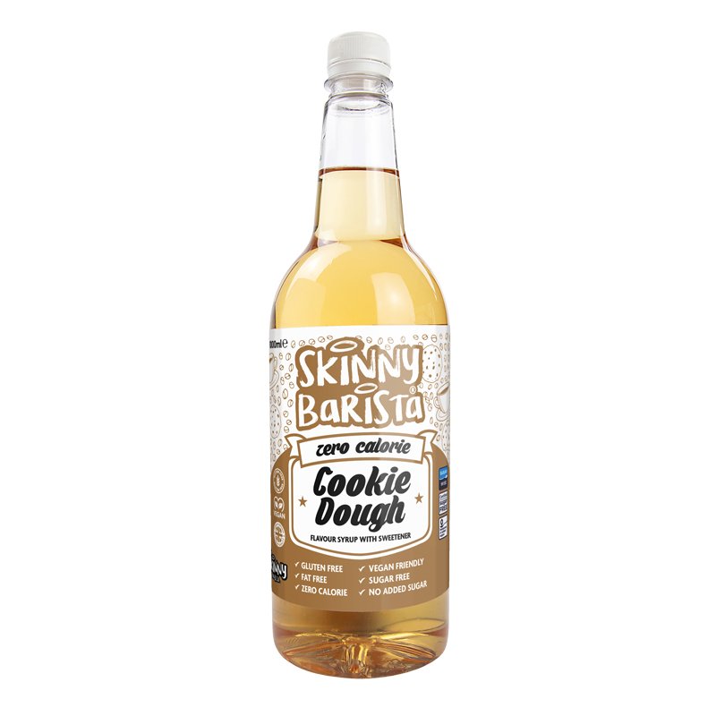 Cookie Dough Flavour Skinny Syrup - Barista Zero Calorie Coffee  - 1 Litre