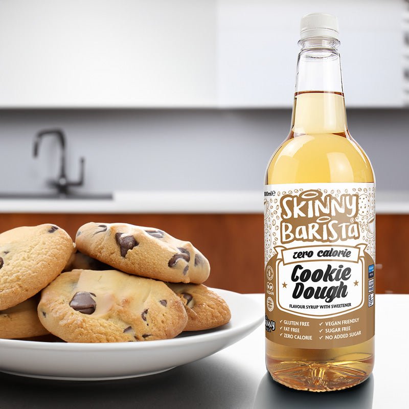 Cookie Dough Flavour Skinny Syrup - Barista Zero Calorie Coffee  - 1 Litre