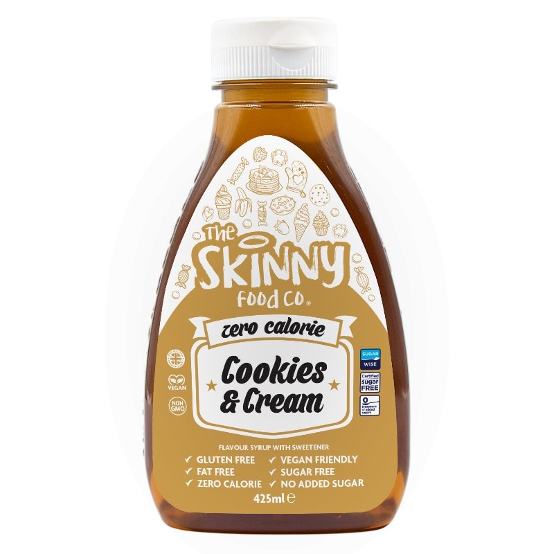 Cookies and Cream Flavour Zero Calorie Sugar Free Skinny Syrup - 425ml