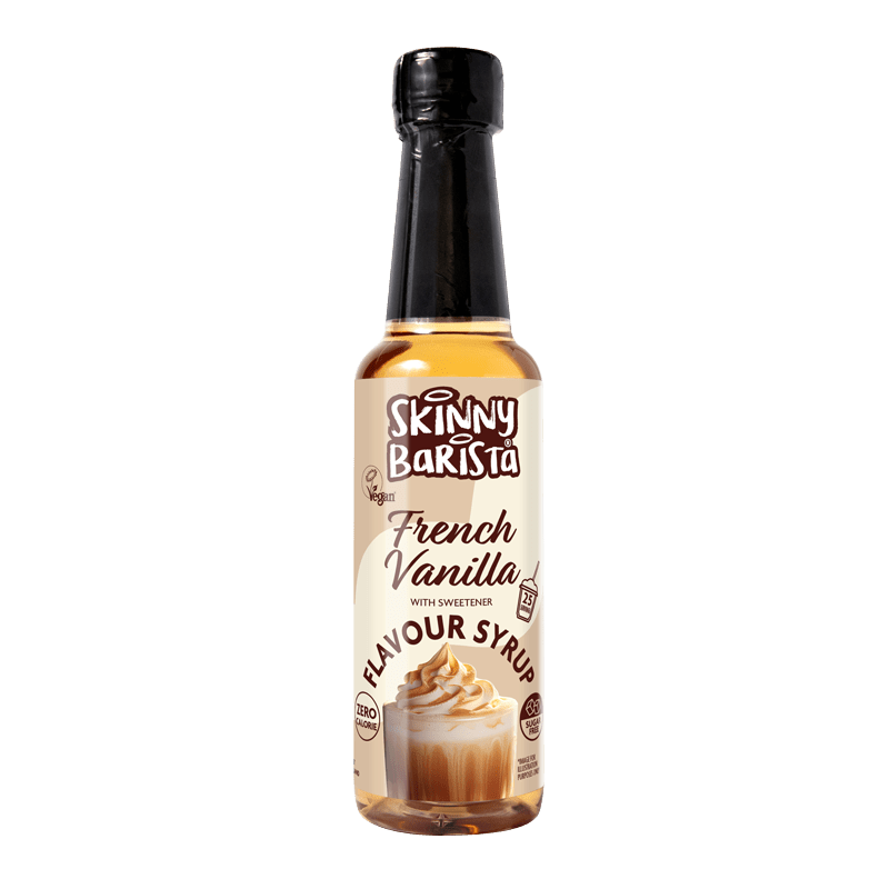 French Vanilla Flavour Syrup - Zero Calorie Sugar Free Skinny Coffee  - 250ml