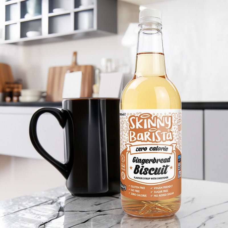 Gingerbread Syrup - Zero Calorie Sugar Free Skinny Coffee Syrup - 1 Litre