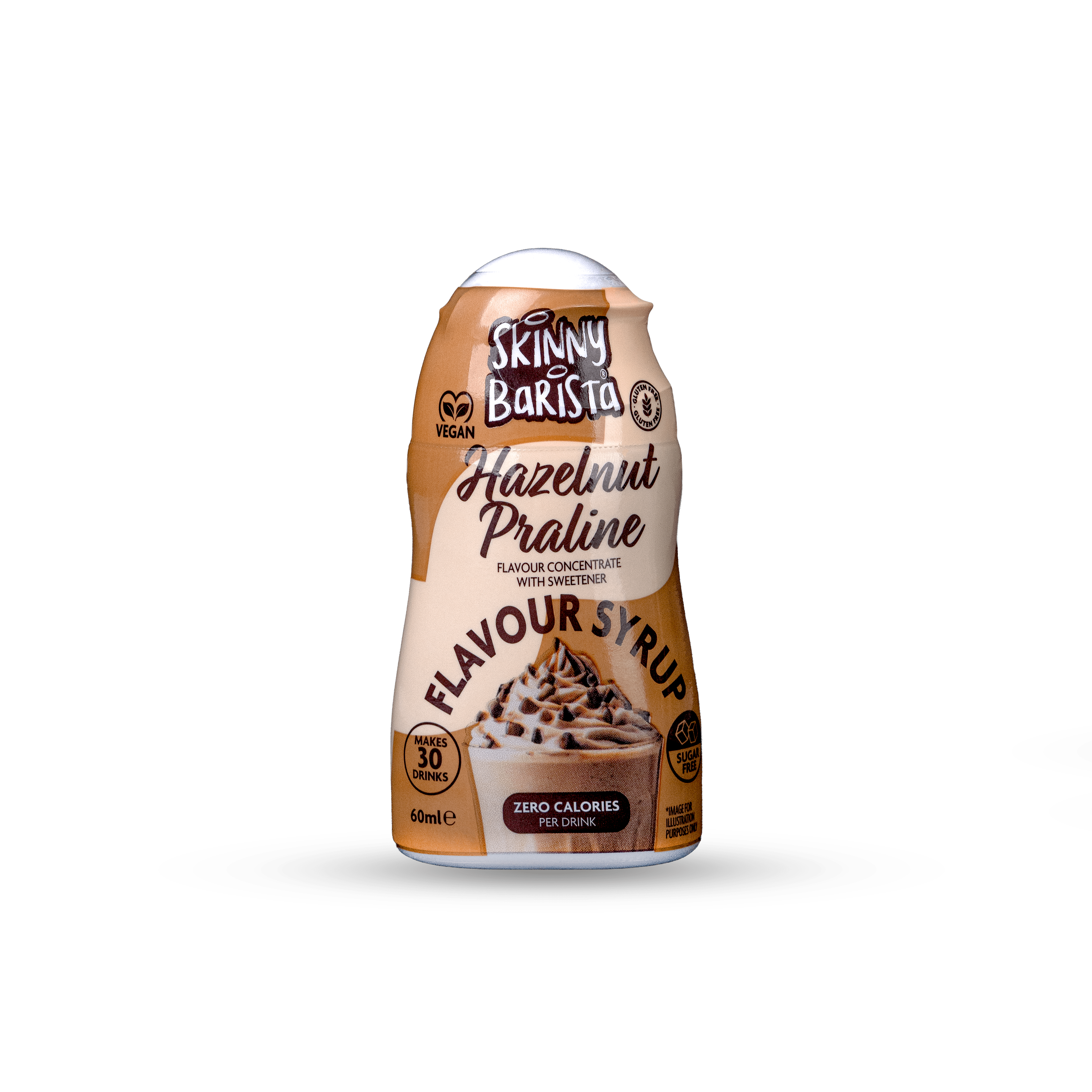 Hazelnut Barista Shot Sugar Free Skinny Coffee Syrup - 60ml
