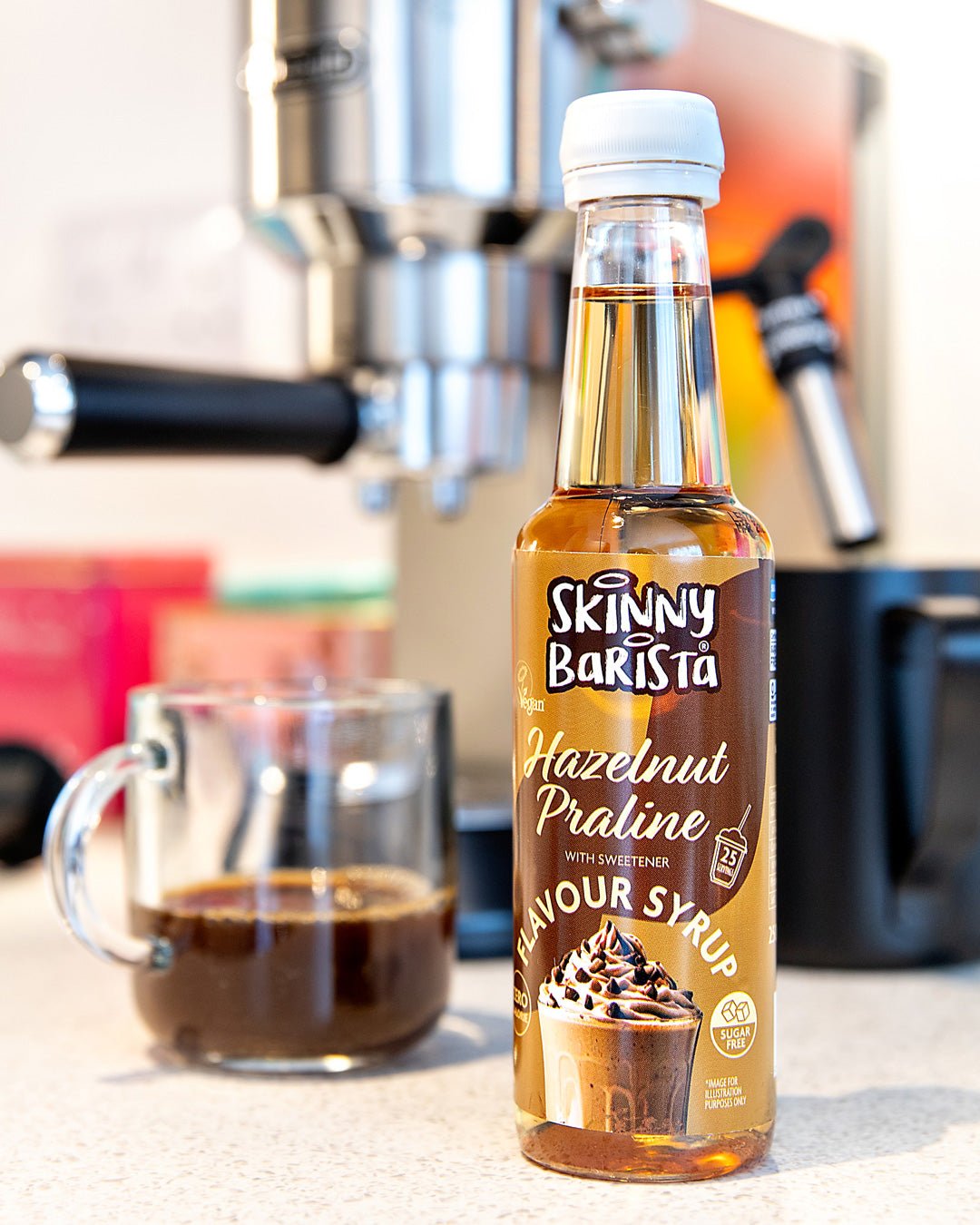 Hazelnut Coffee Syrup - Zero Calorie Sugar Free Skinny- 250ml