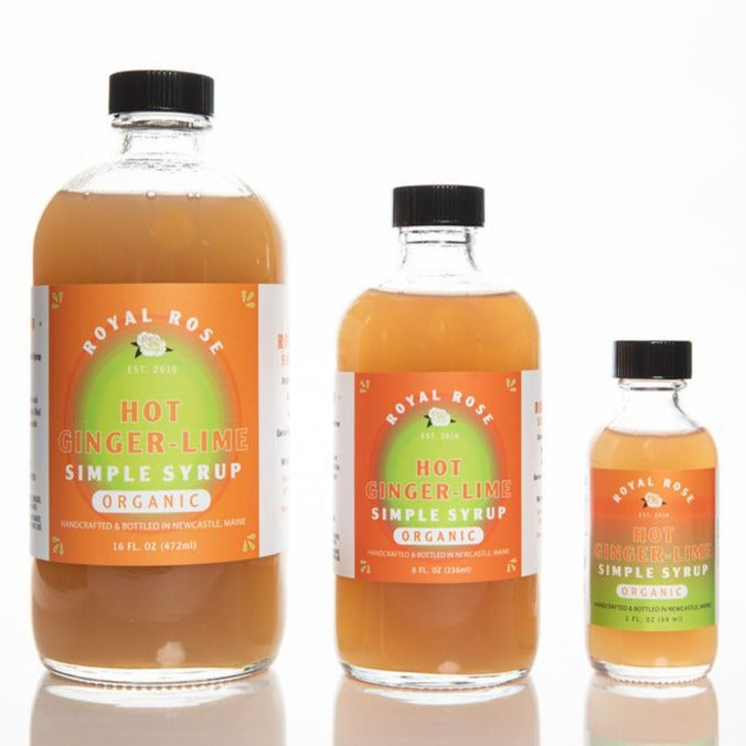 Hot Ginger Lime Organic Simple Syrup