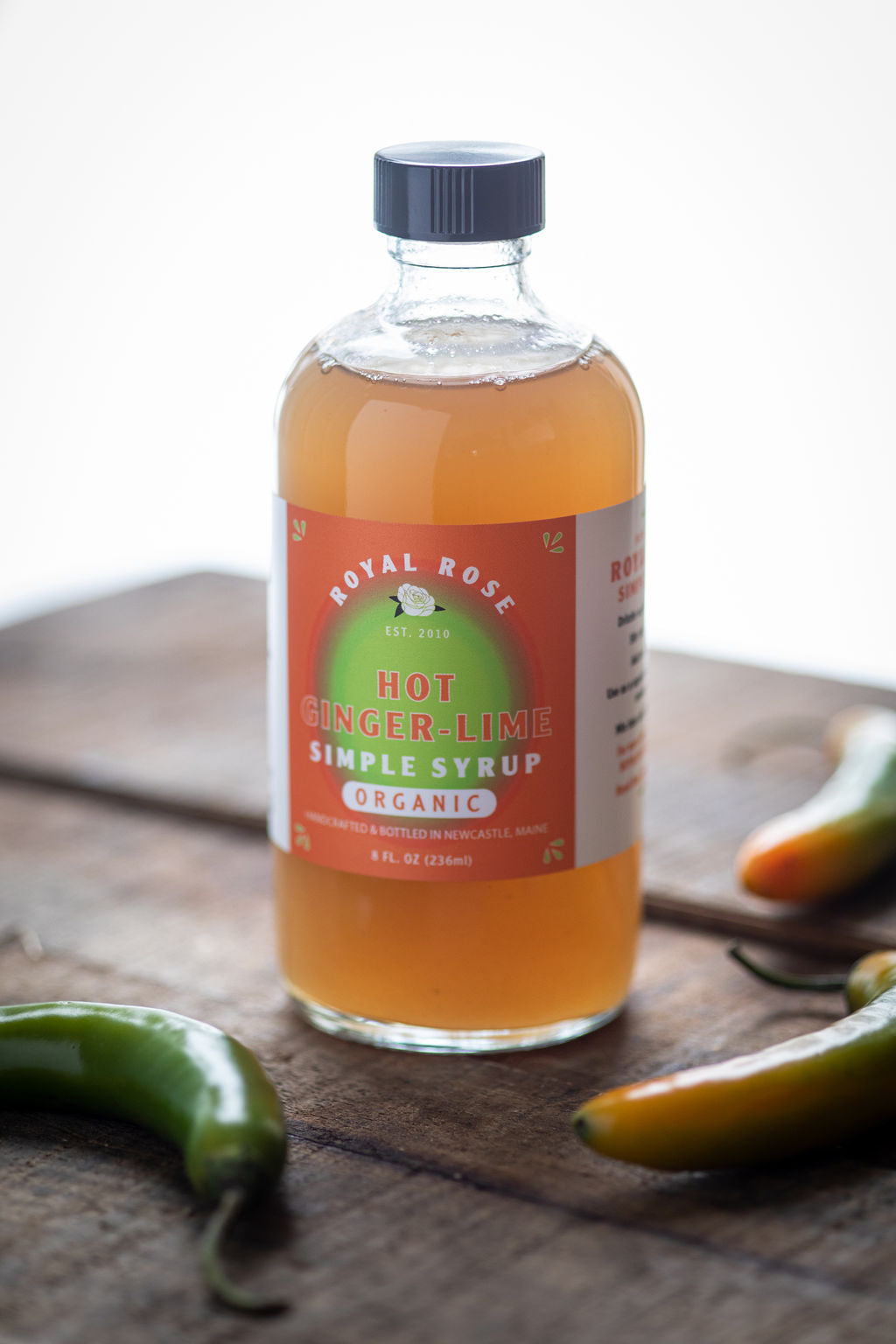 Hot Ginger Lime Organic Simple Syrup