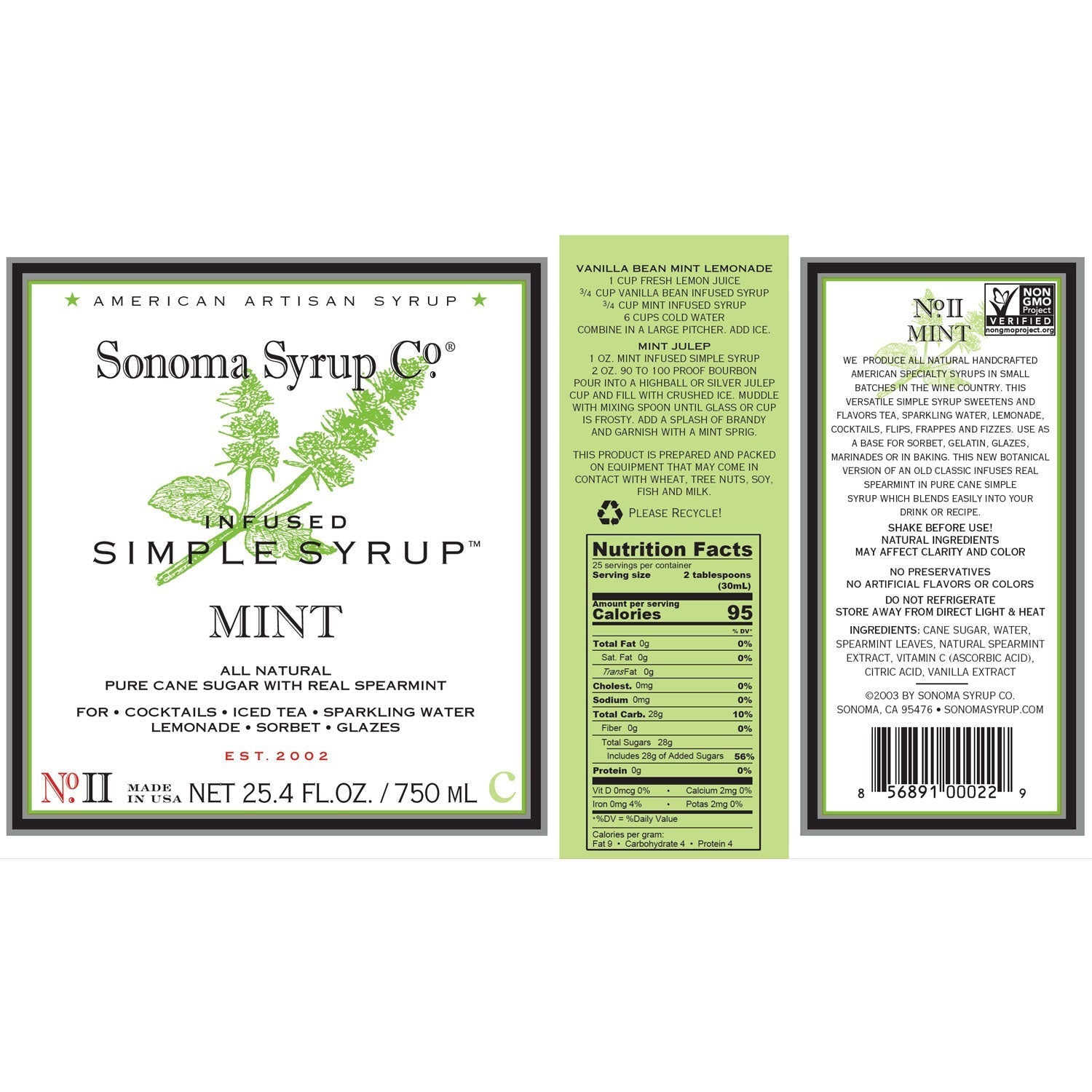 No. 2 Mint Infused Simple Syrup