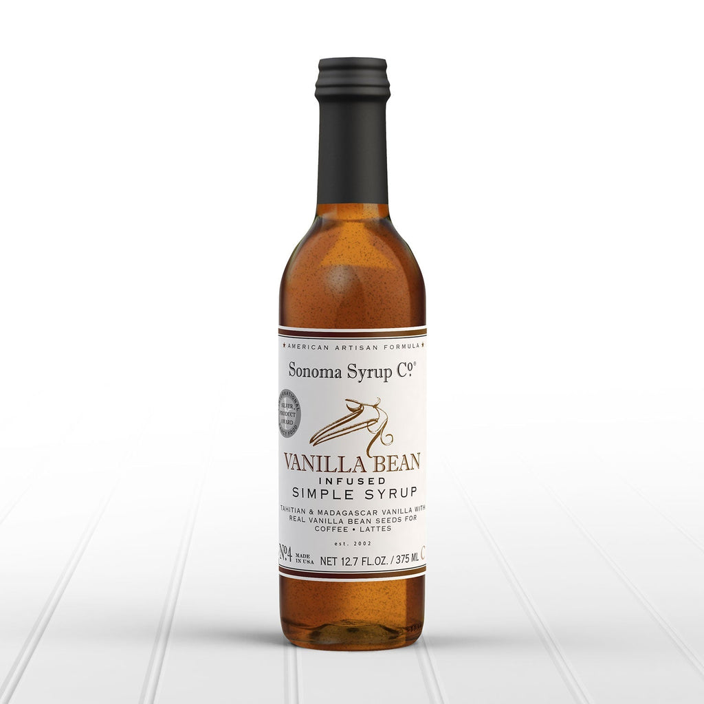 No. 4 Vanilla Bean Infused Simple Syrup - Sonoma Syrup Co.