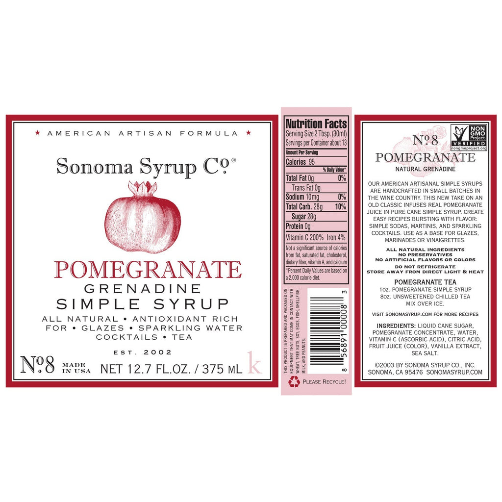 No. 8 Pomegranate Simple Syrup