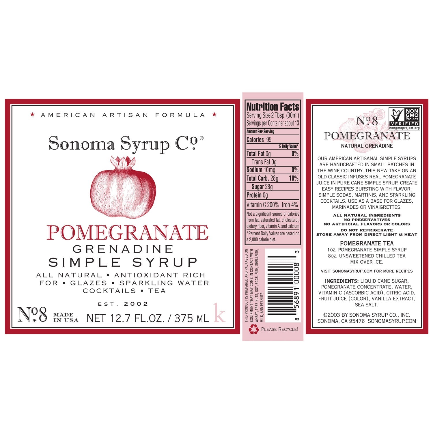 No. 8 Pomegranate Simple Syrup