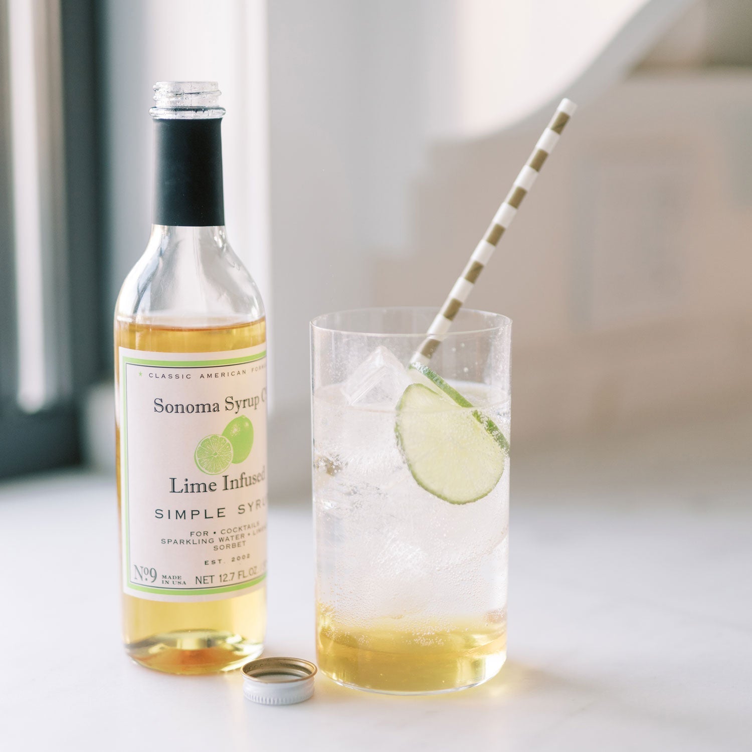 No. 9 Lime Infused Simple Syrup