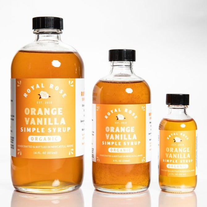 Orange Vanilla Organic Simple Syrup