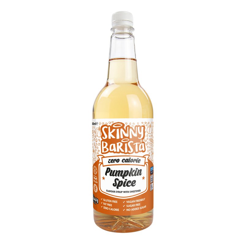 Pumpkin Spice Syrup - Zero Calorie Sugar Free Skinny Coffee  - 1 Litre