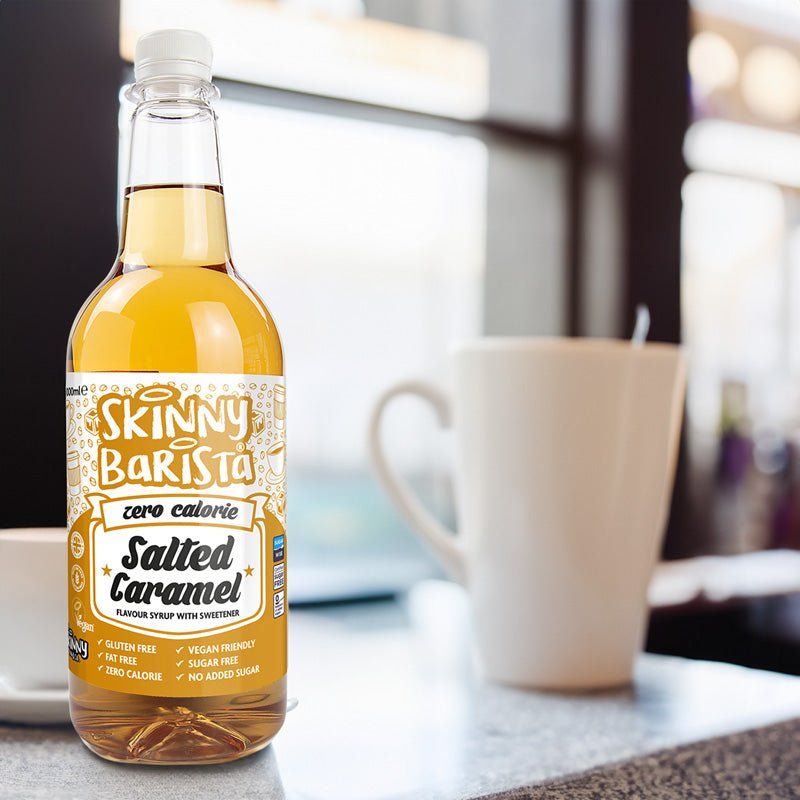 Salted Caramel Coffee Syrup - Sugar-Free Skinny Syrup - 1 Litre