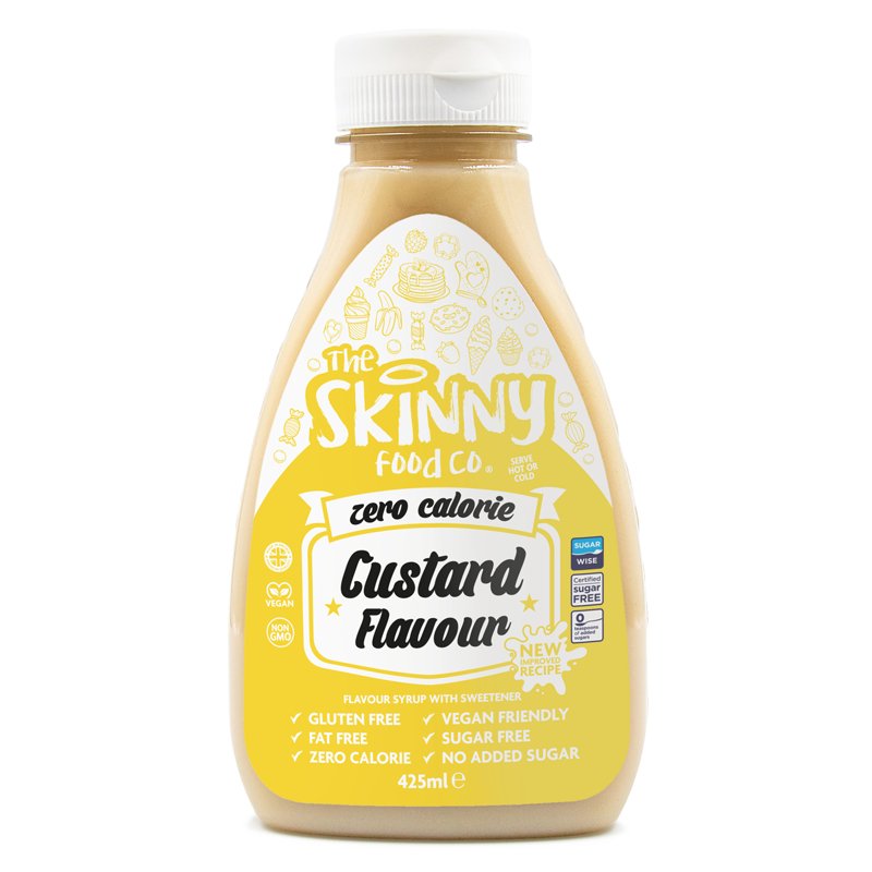 Sugar Free Custard - Zero Calorie Sugar Free Skinny Syrup - 425ml