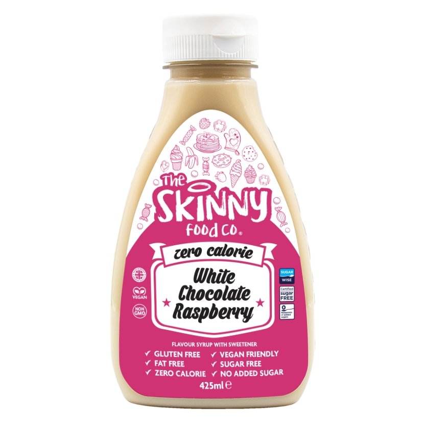White Chocolate Raspberry Syrup - Sugar Free Skinny Syrup - 425ml